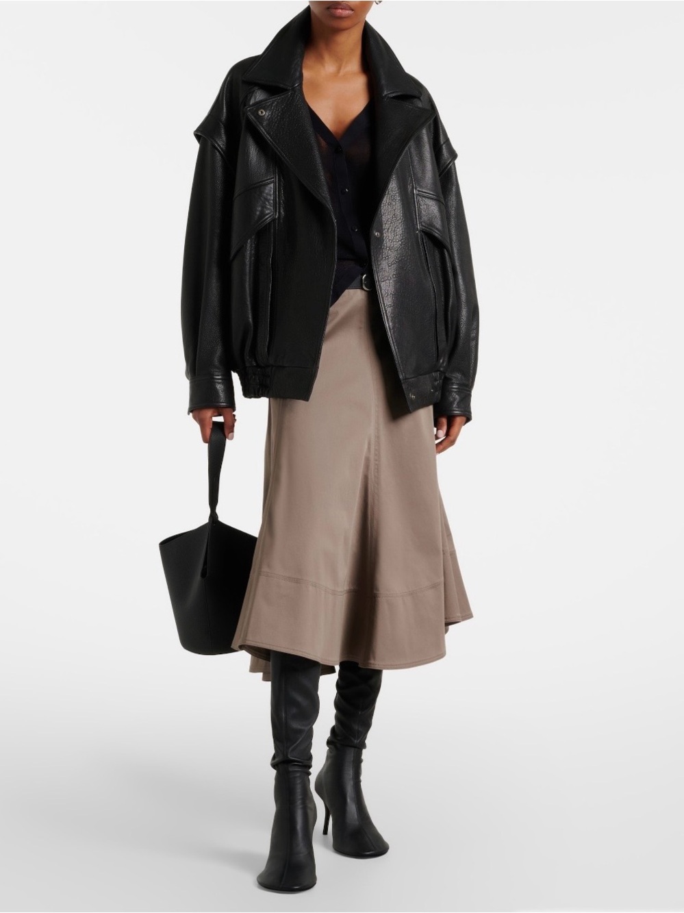 Nour Hammour Micah Leather Jacket BNWT in Black XS - Picture 2 of 16